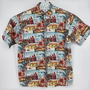 Vintage Willie Esco Shirt Mens Extra Large Indian AOP‎ Button Up Y2K Hip Hop XL